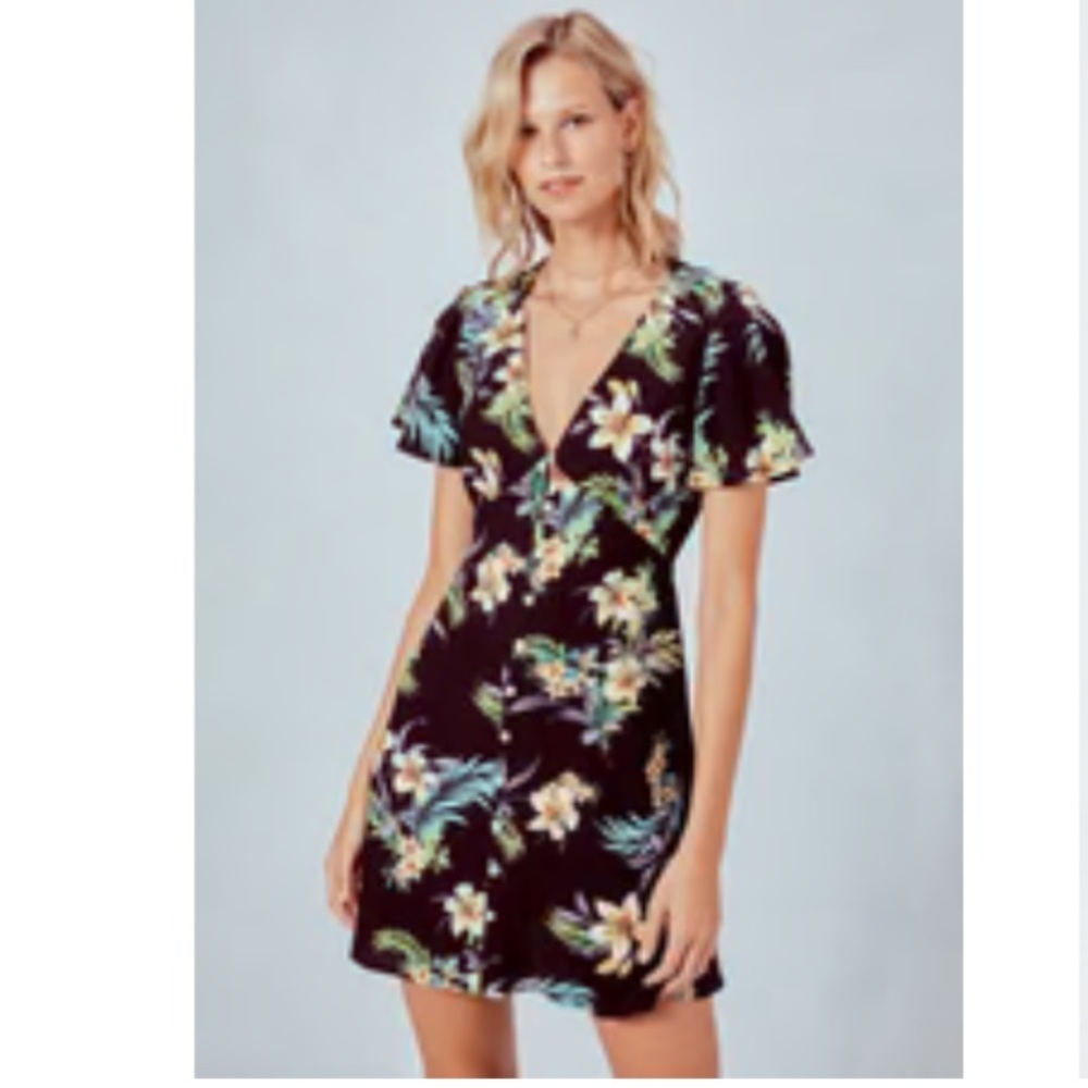 Boho Button up Mini Dress